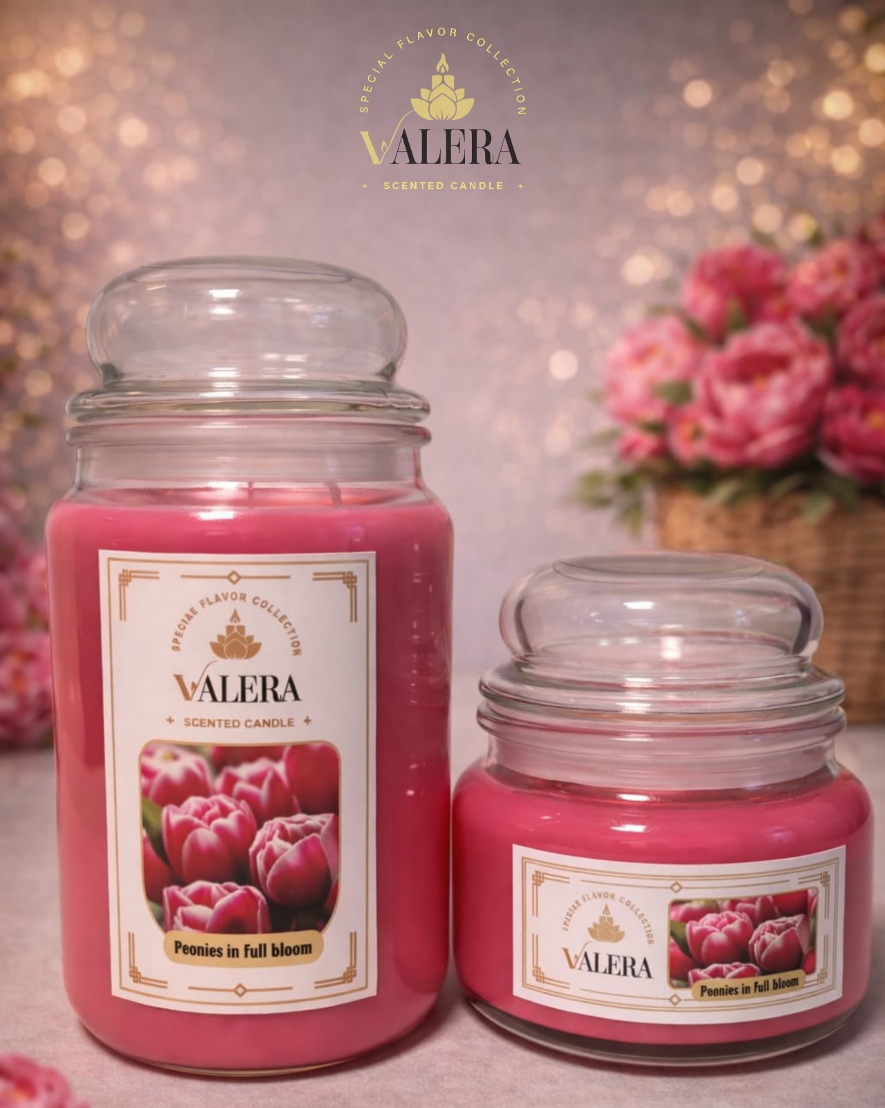 Peonies in full bloom