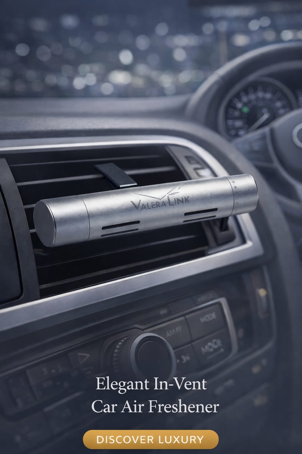 Elegant In-vent Car Air Freshener (Selver)